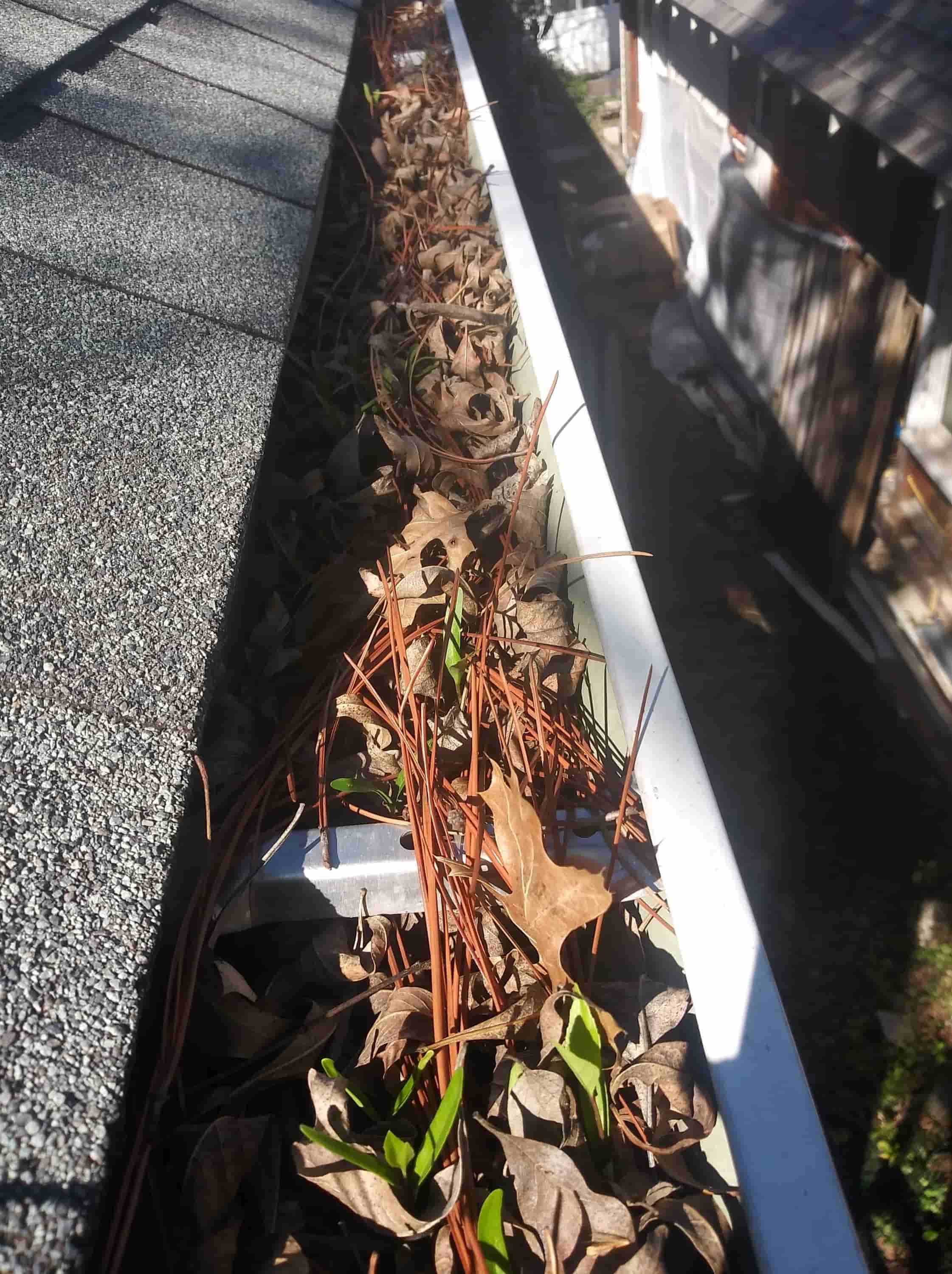 how to clean 2nd story gutters