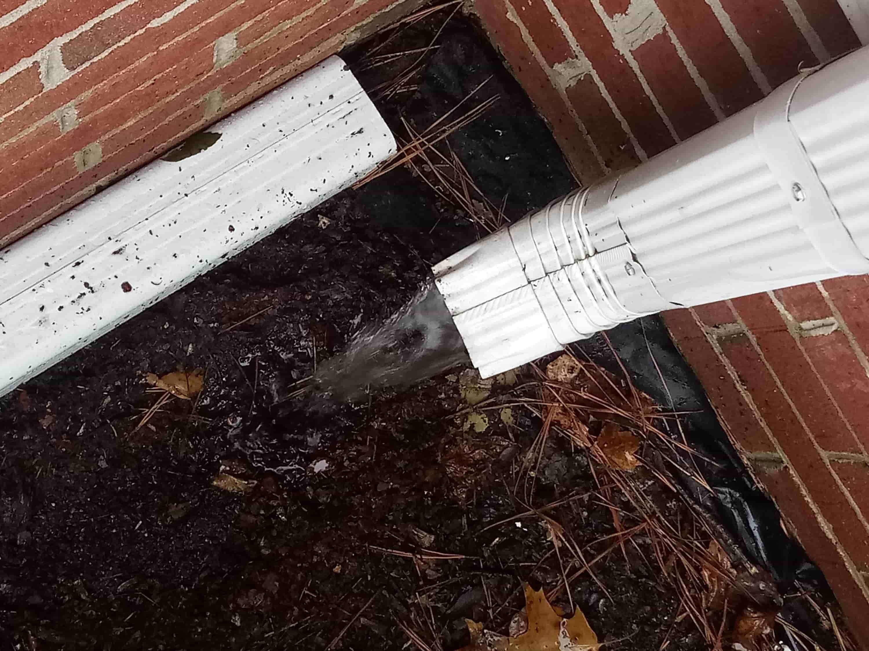 how to clean gutter downspout