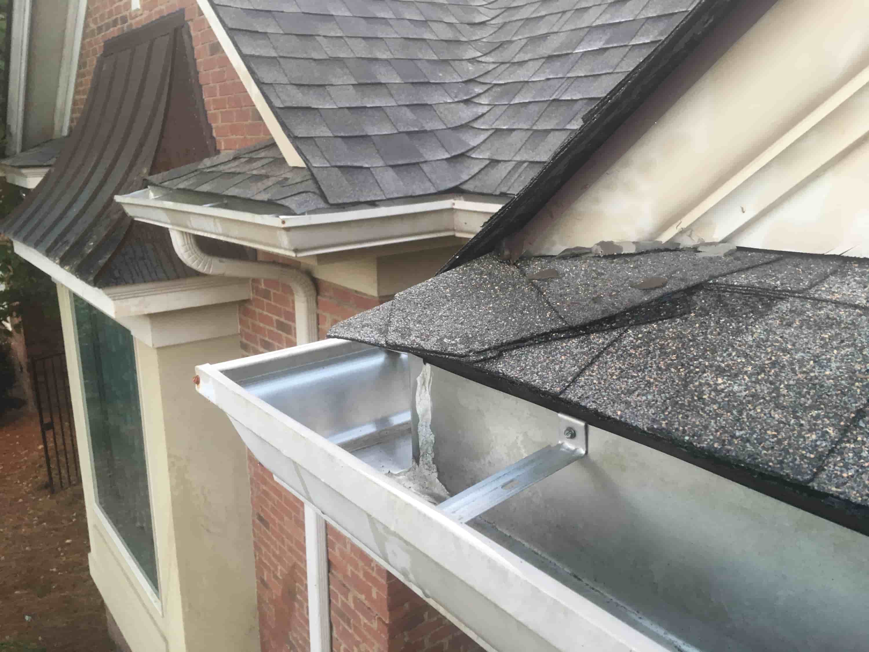cleaning high gutters
