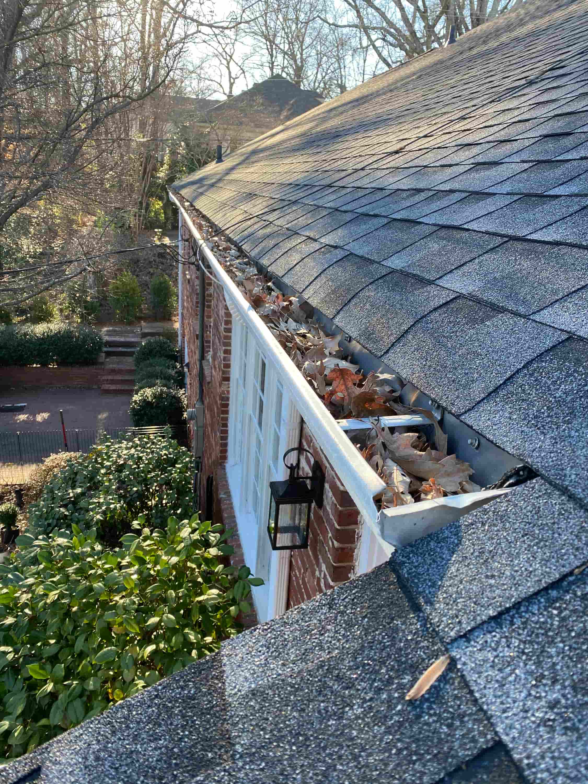 cleaning of gutters