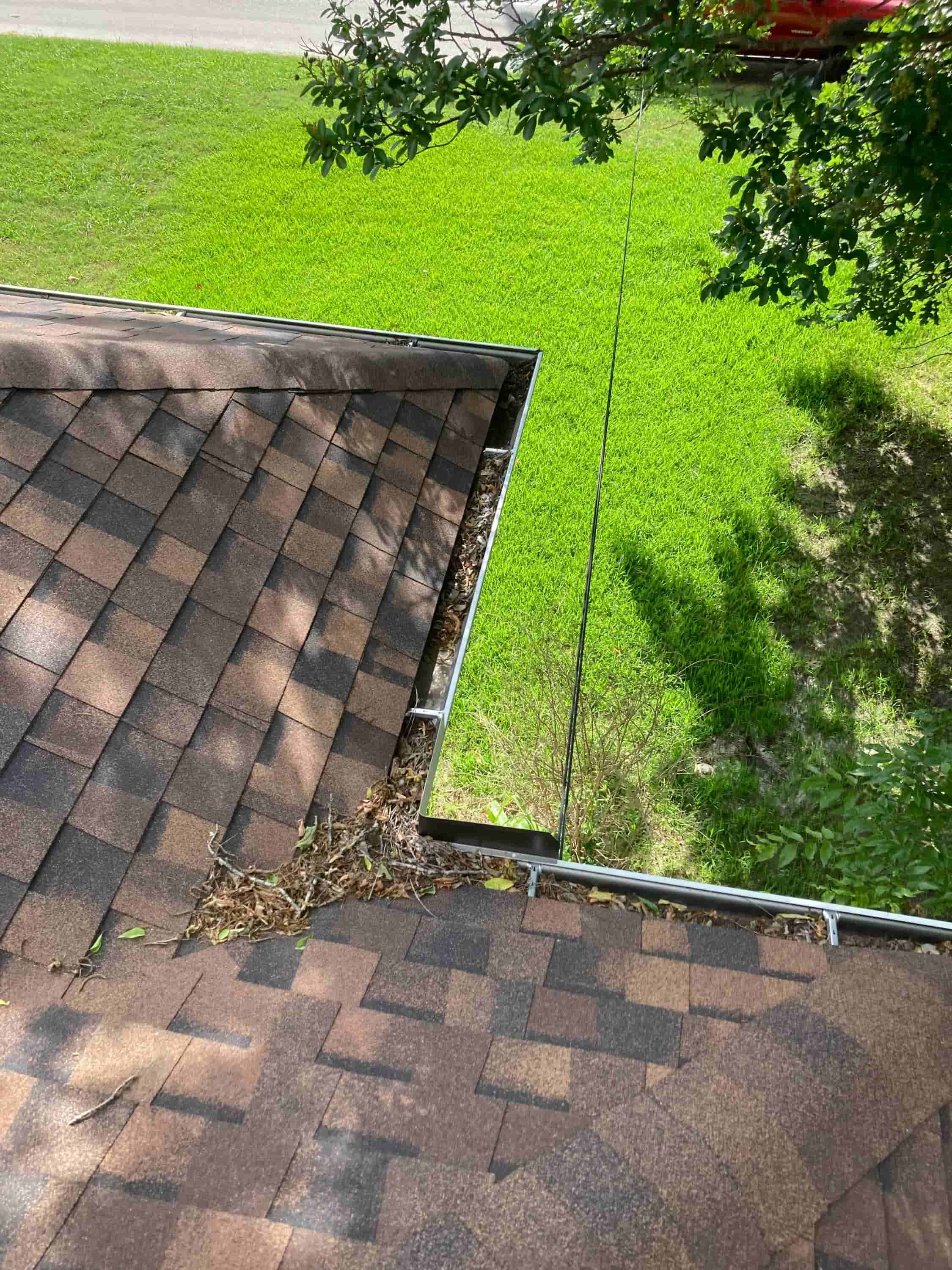 gutter cleaning tools from the ground