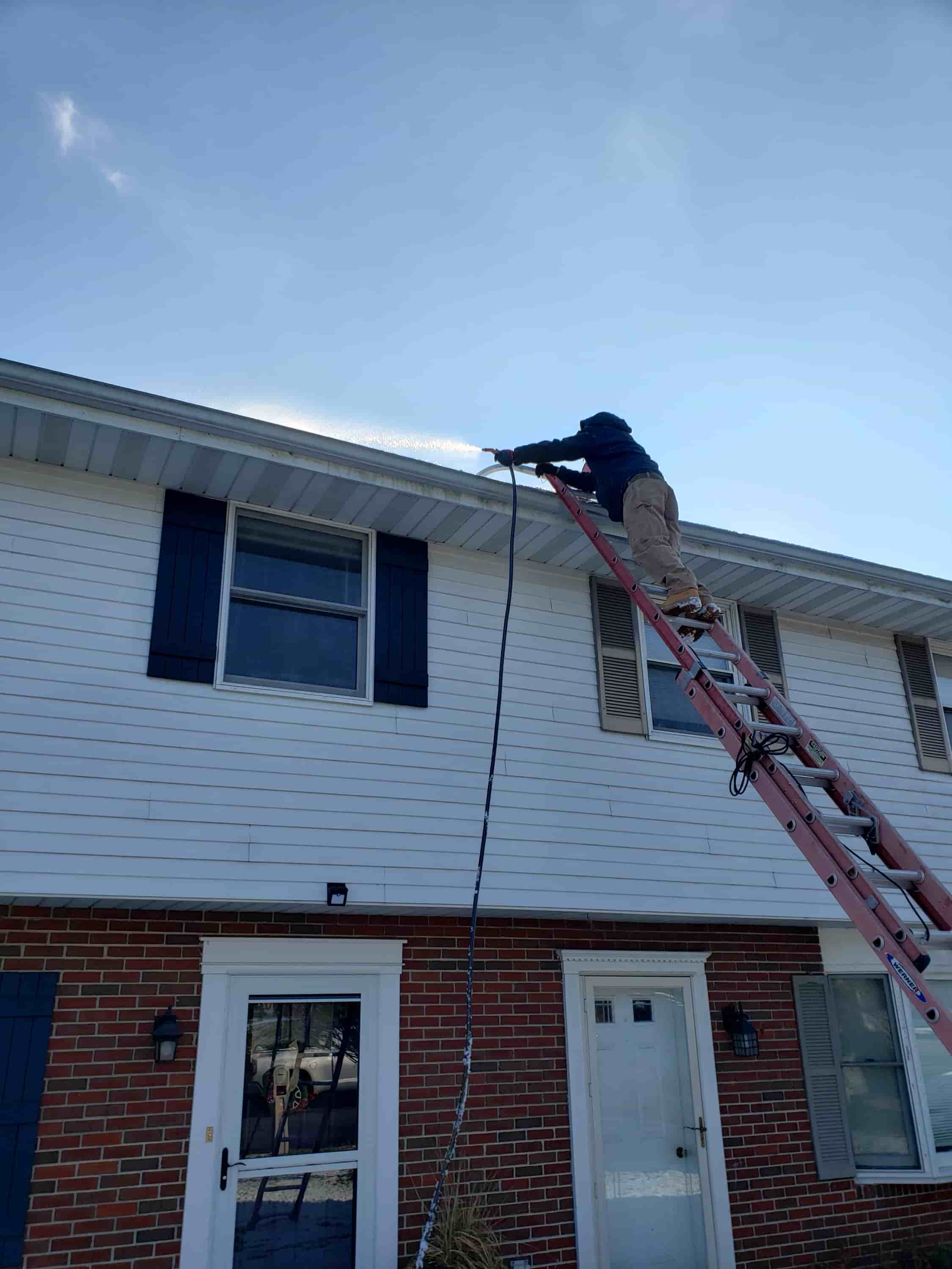 clean gutters without a ladder