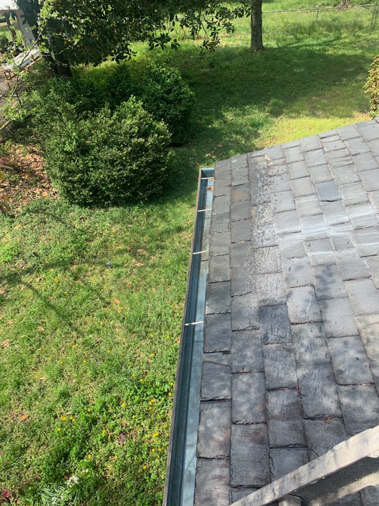 cleaning of gutters