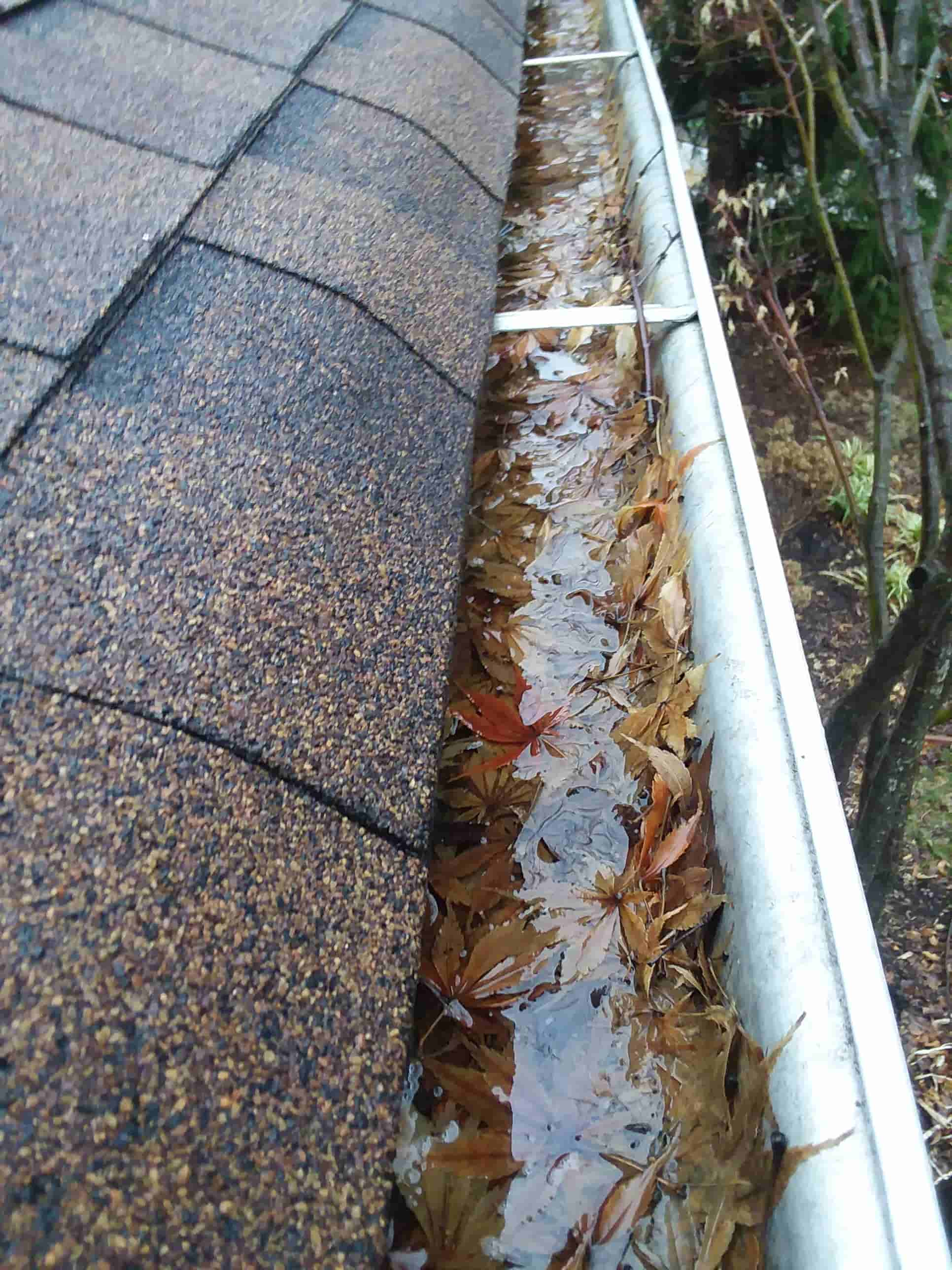 cleaning gutters without a ladder