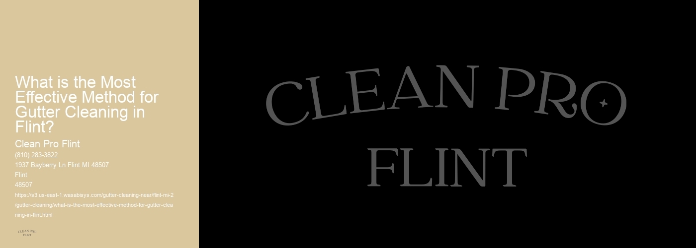 What is the Most Effective Method for Gutter Cleaning in Flint? 