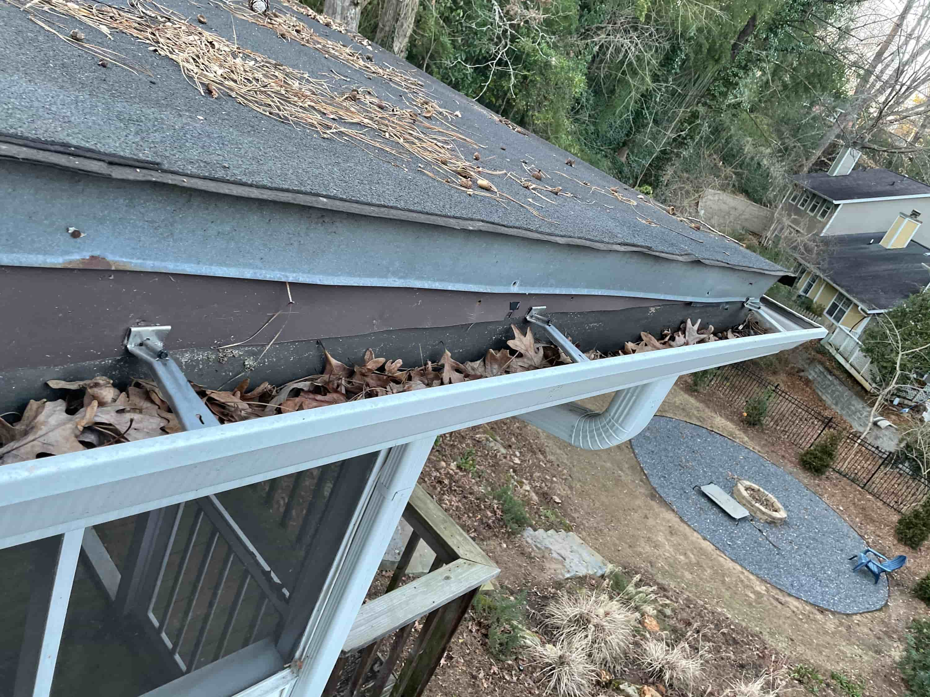 how to clean leaf guard gutters