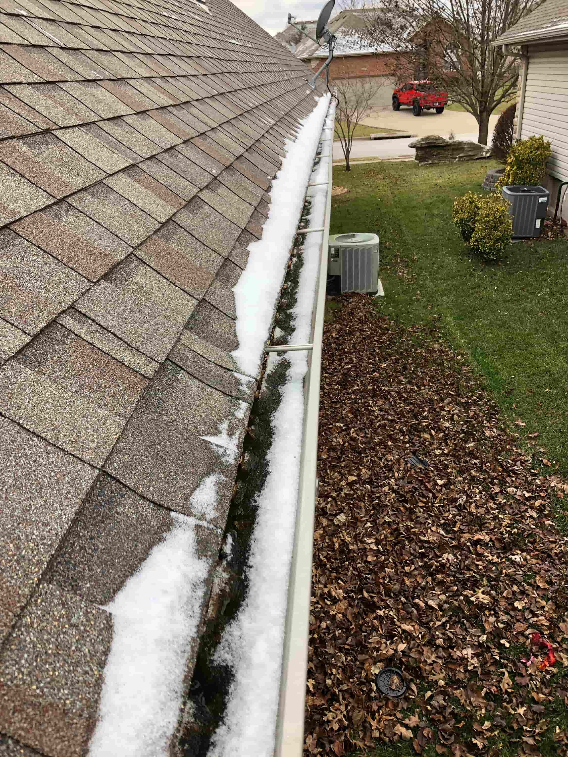 gutter cleaning and painting