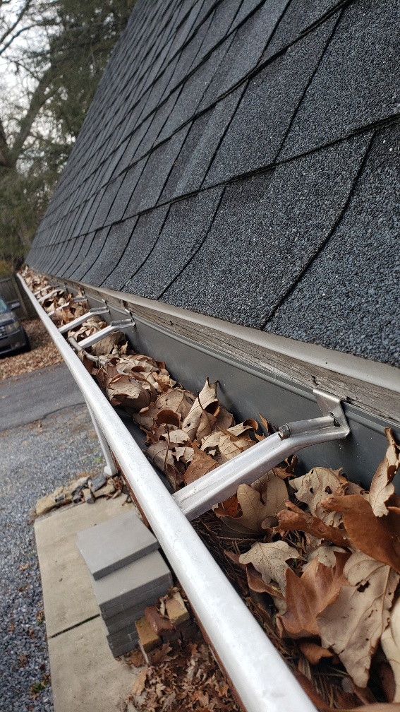 rain gutter cleaning and repair