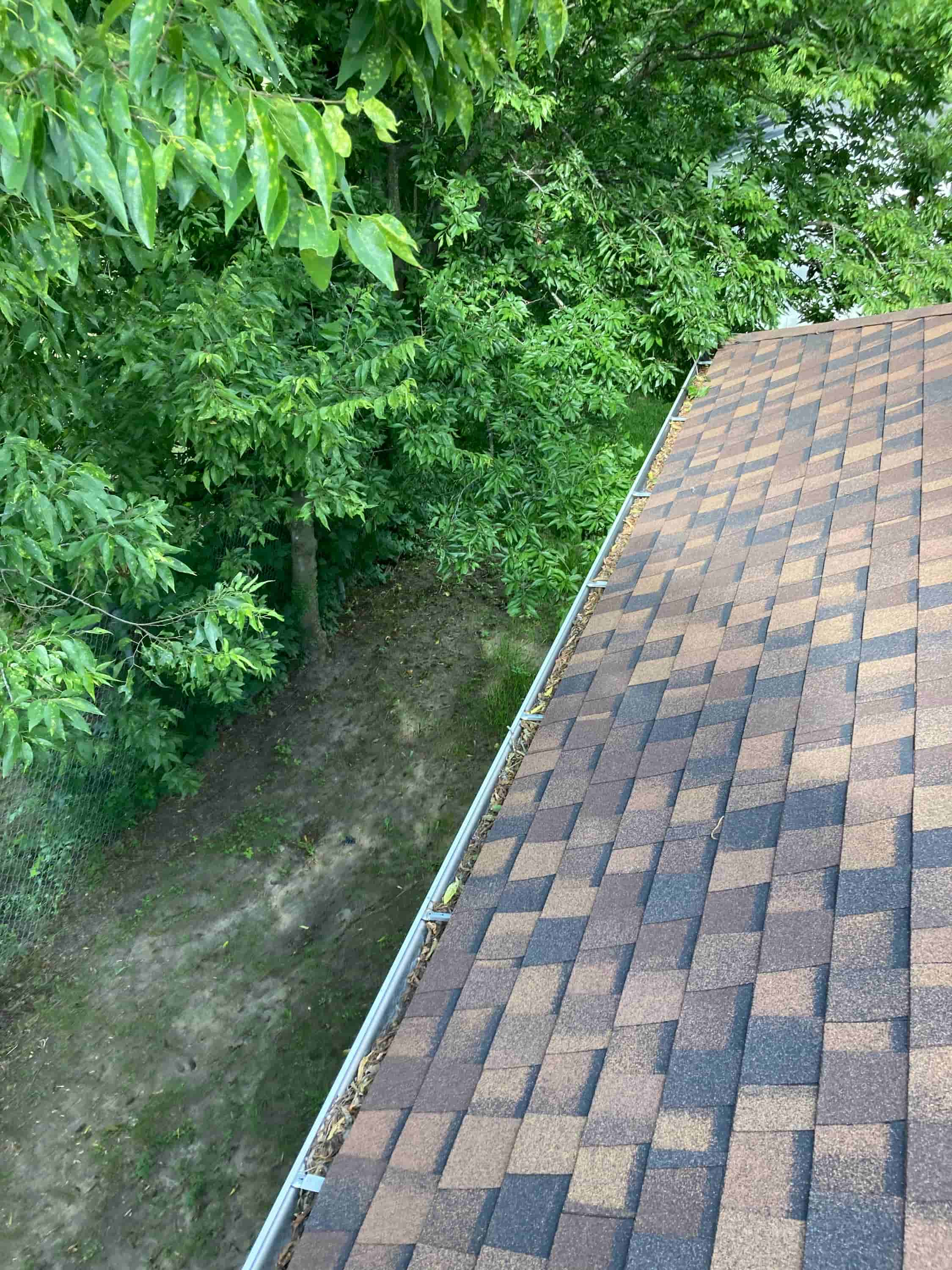 clean gutters from the ground