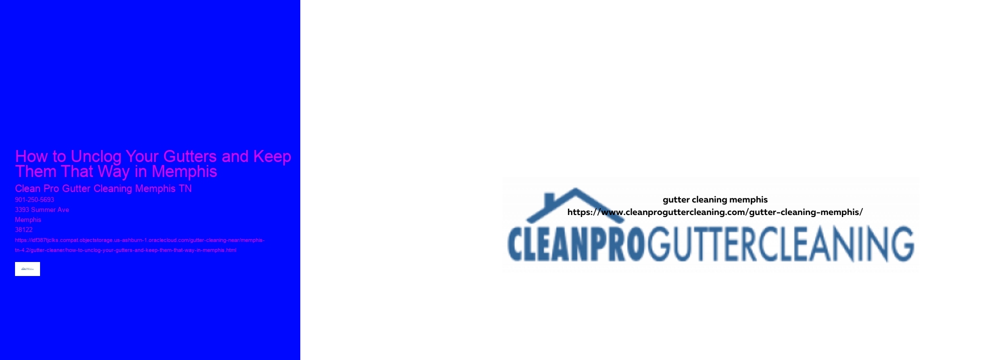 How to Unclog Your Gutters and Keep Them That Way in Memphis 