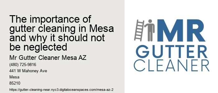 The importance of gutter cleaning in Mesa and why it should not be neglected