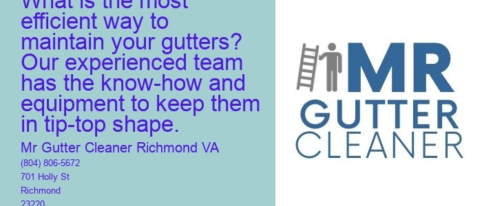 What is the most efficient way to maintain your gutters? Our experienced team has the know-how and equipment to keep them in tip-top shape.