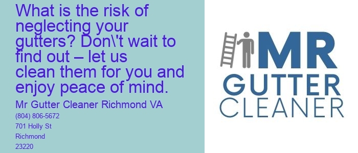 What is the risk of neglecting your gutters? Don't wait to find out – let us clean them for you and enjoy peace of mind.
