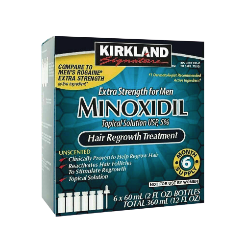 Minoxidil Kirkland 5% por 6 meses