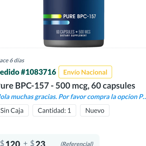 ProHealth Longevity, Pure BPC-157 - 500 mcg, 60 capsules