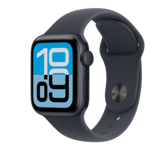 Apple Watch SE 3 GPS 40mm Midnight Aluminum Case with Midnight Sport Band M - L