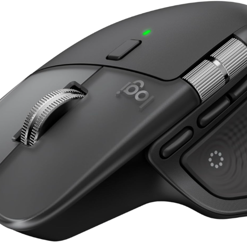 Logitech MX Master 4 para Mac, mouse ergonómico Bluetooth con retroalimentación háptica de rendimiento avanzado