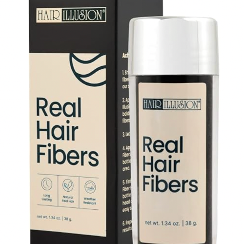 Hair Illusion, fibras capilares, color negro - 38 gr