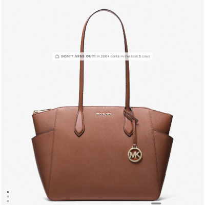 Marilyn Medium Saffiano Leather Tote Bag