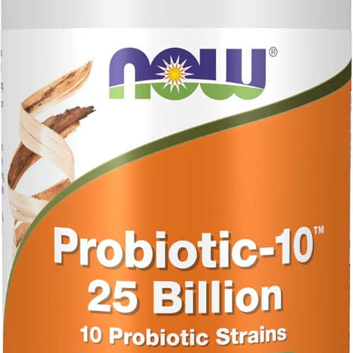 NOW Foods Supplements, Probiotic-10, 25 Billion, with 10 Probiotic Strains, Dairy, Soy and Gluten Free, Strain Verified, 100 Veg Capsules