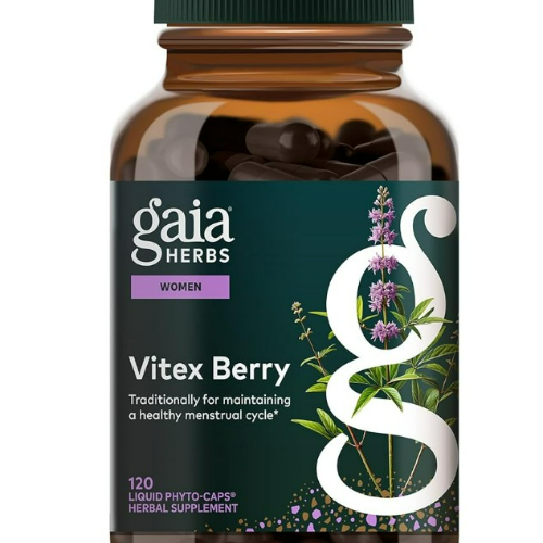Gaia Herbs Vitex Berry - Vitex se utiliza tradicionalmente para apoyar el equilibrio hormonal para mujeres y un ciclo menstrual saludable* - 120 fito-cápsulas líquidas veganas