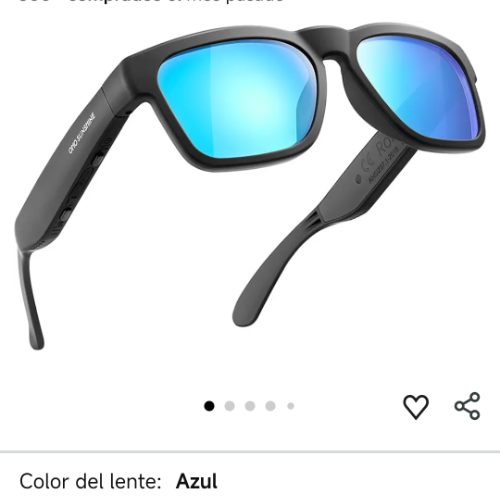 OhO Lentes inteligentes Lentes de sol polarizado - Lente(Azul espejo)