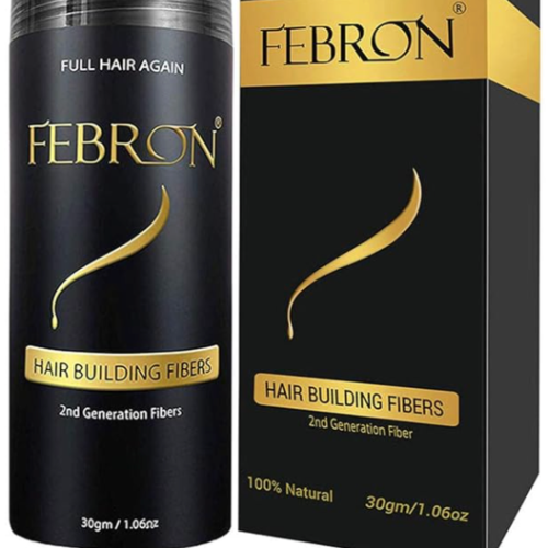 Febron, Fibras capilares, color negro, 35 gr.