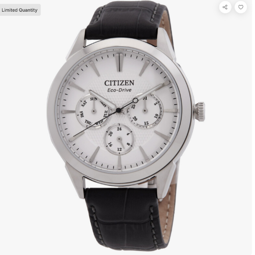 Citizen Rolan Multifunction Eco-Drive Silver Dial Mens Watch 