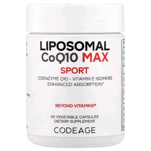 LIPOSOMAL Co Q10 Max, sport, 60 cápsulas, marca: CODEAGE 