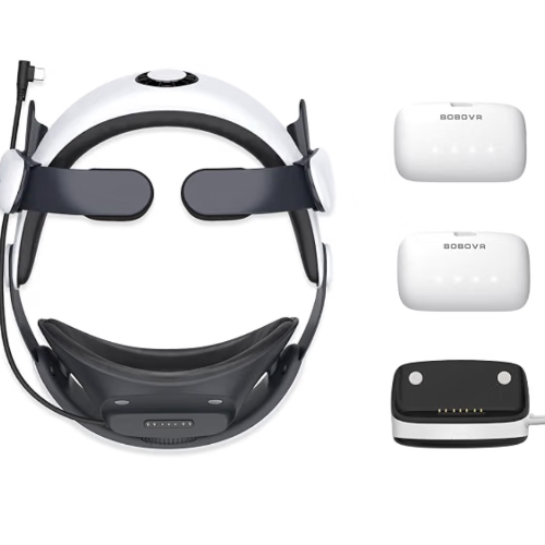 BOBOVR Combo de correa de batería S3 Pro + base de carga PD100