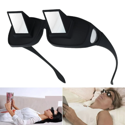 Gafas Perezosas para Cama, Gafas de Prisma de 90 Grados para Acostarse, Leer y Ver TV, Se Ajustan a Gafas Graduadas