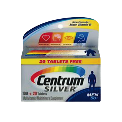 Multivitamínico Centrum Silver Hombre 120 caps