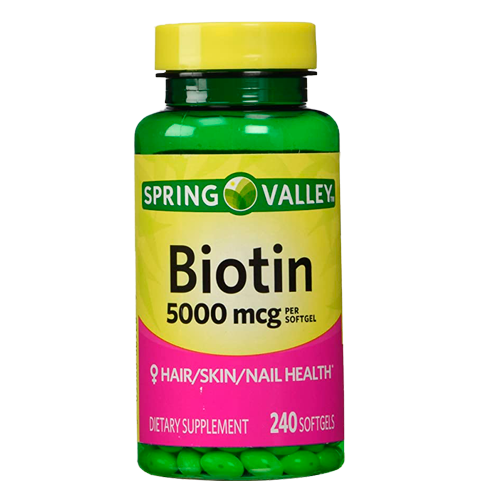 Spring Valley - Biotina 5000 mcg - 240 Cápsulas