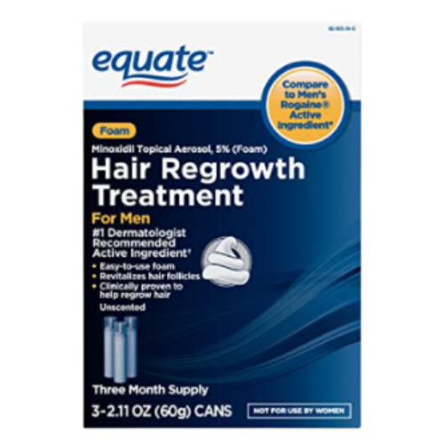 Equate minoxidil 5% (Foam) 3 meses + aplicador