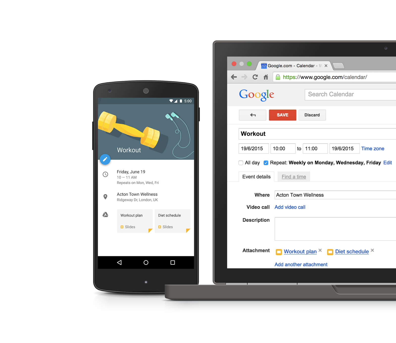 Attach Google Drive files to Calendar events with the Calendar API