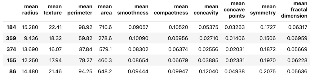 2 An extract of rows from the training data.jpg