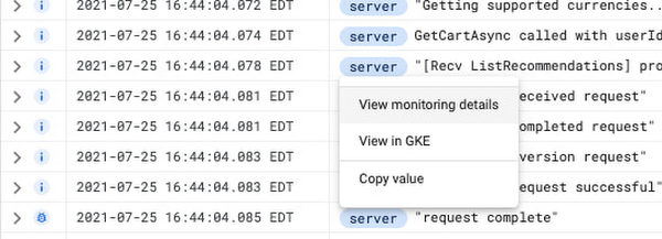 2 Viewing Monitoring data for GKE from a log line.jpg