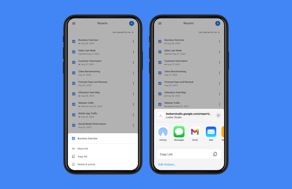 4 Share your reports with Others with simple tap