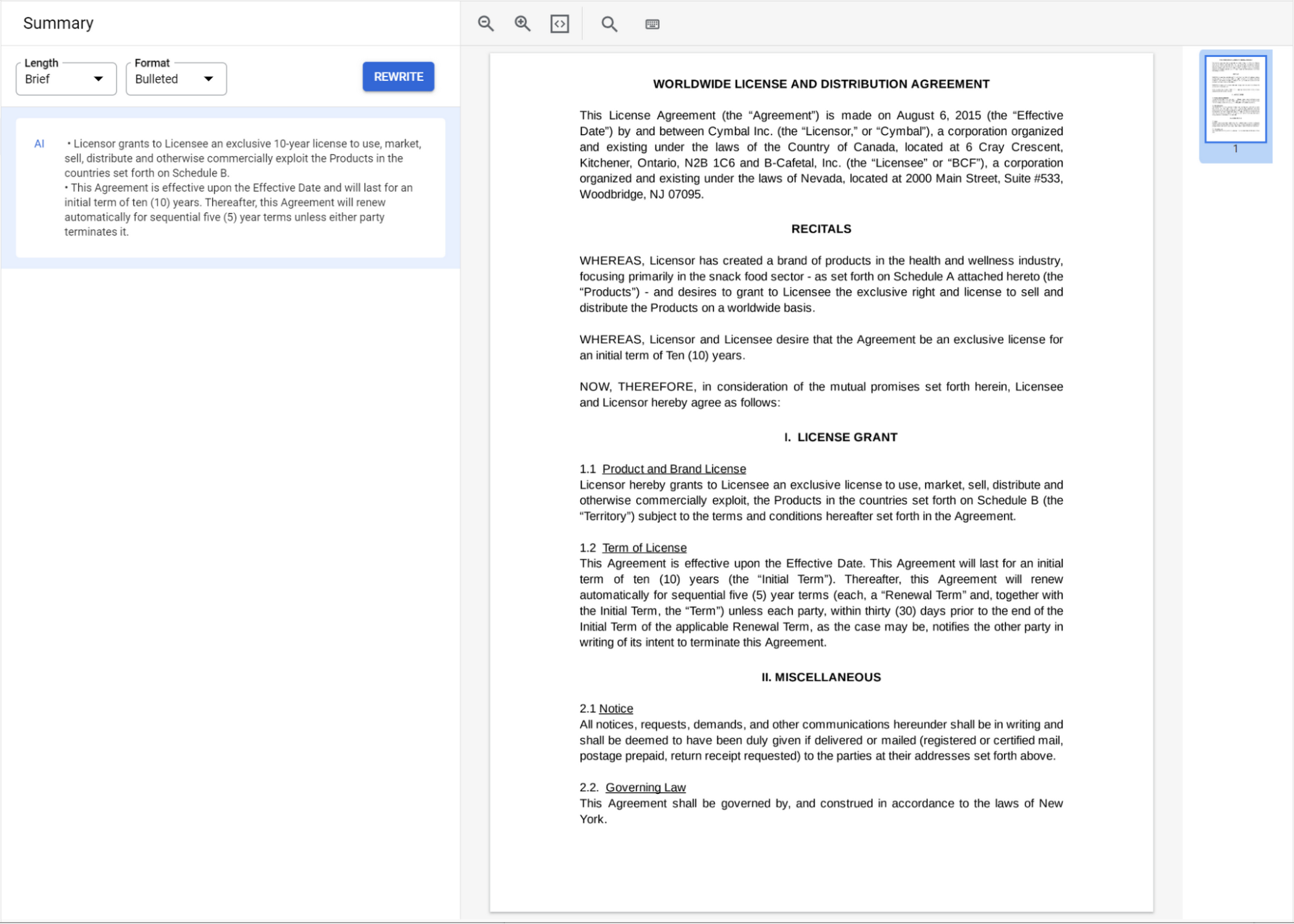 ↪️ Summarize Documents with AI – Documentation