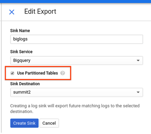 6 partitioned tables in BigQuery.png