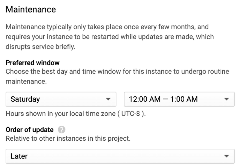 maintenance