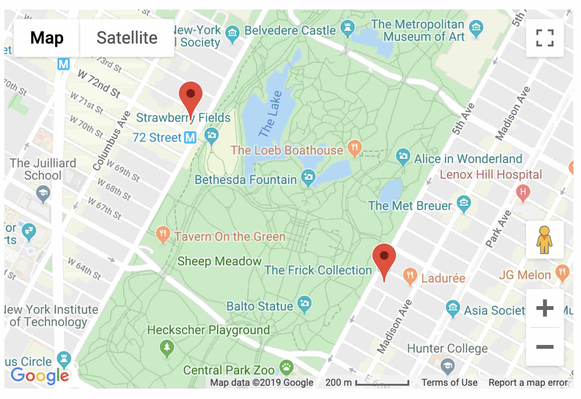 Calculating distance between two points with the Maps Javascript