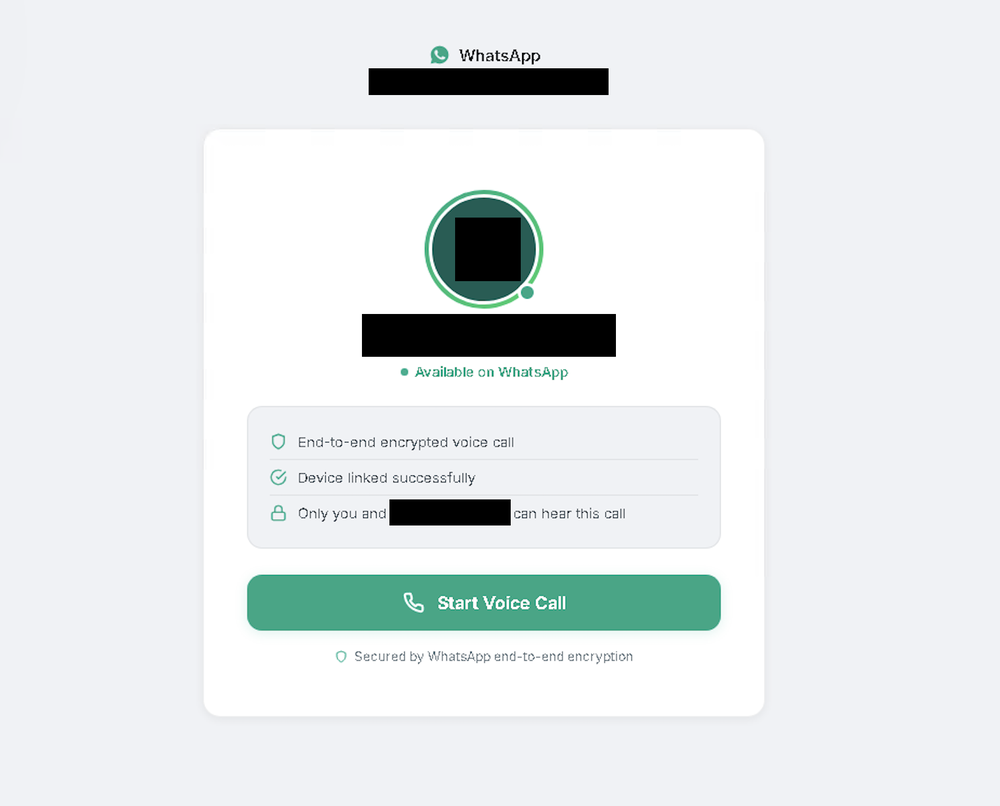 Post-Compromise “Voice Call”