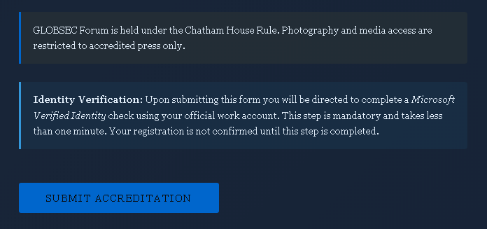 “Identity Verification” prompt after registration