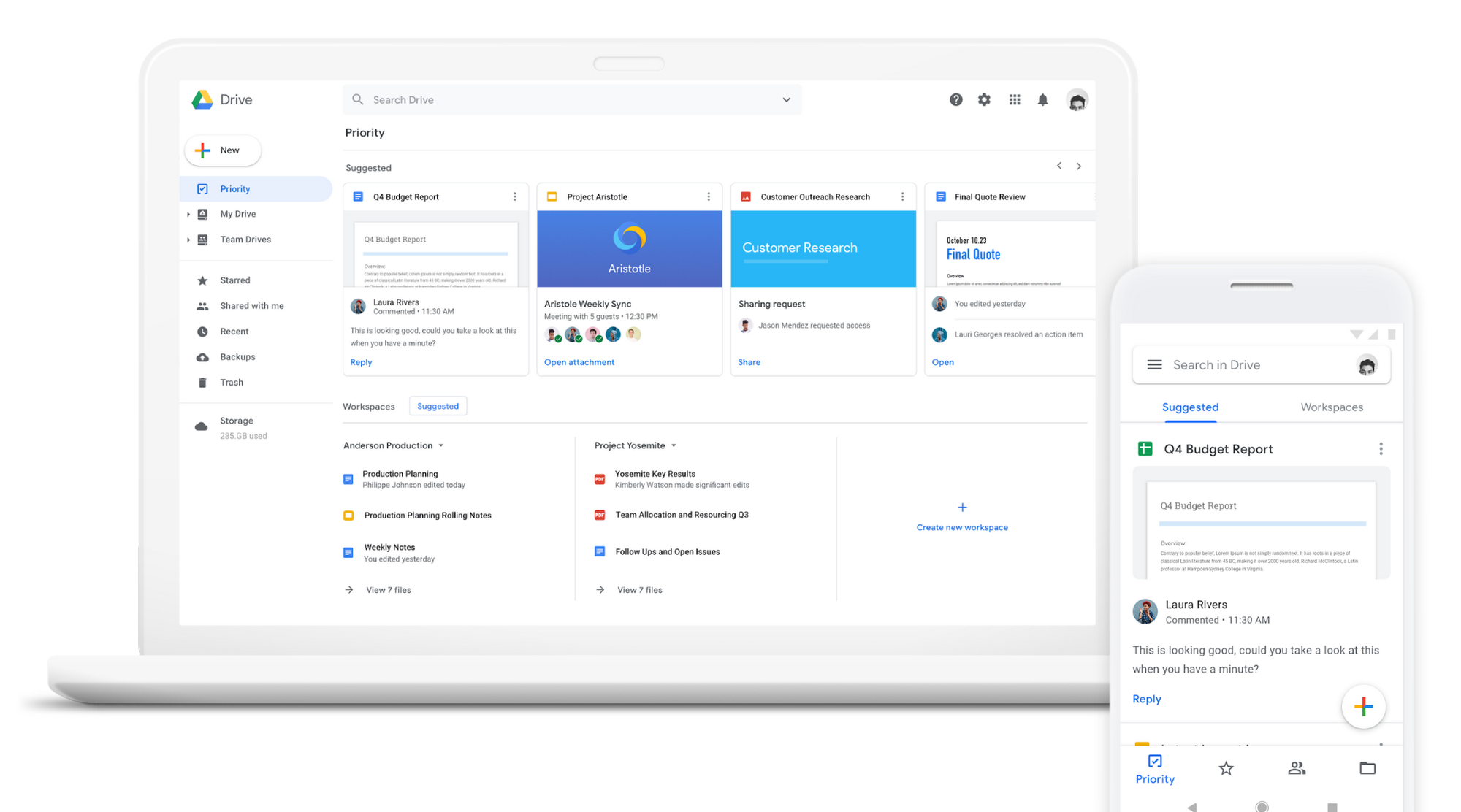 Google drive sales machine learning