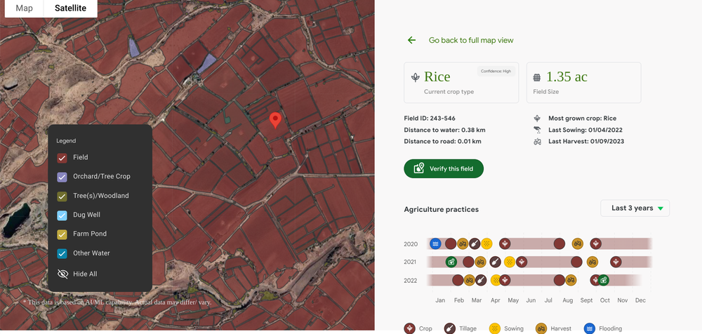 How Google Earth Engine can inform more sustainable agriculture practices