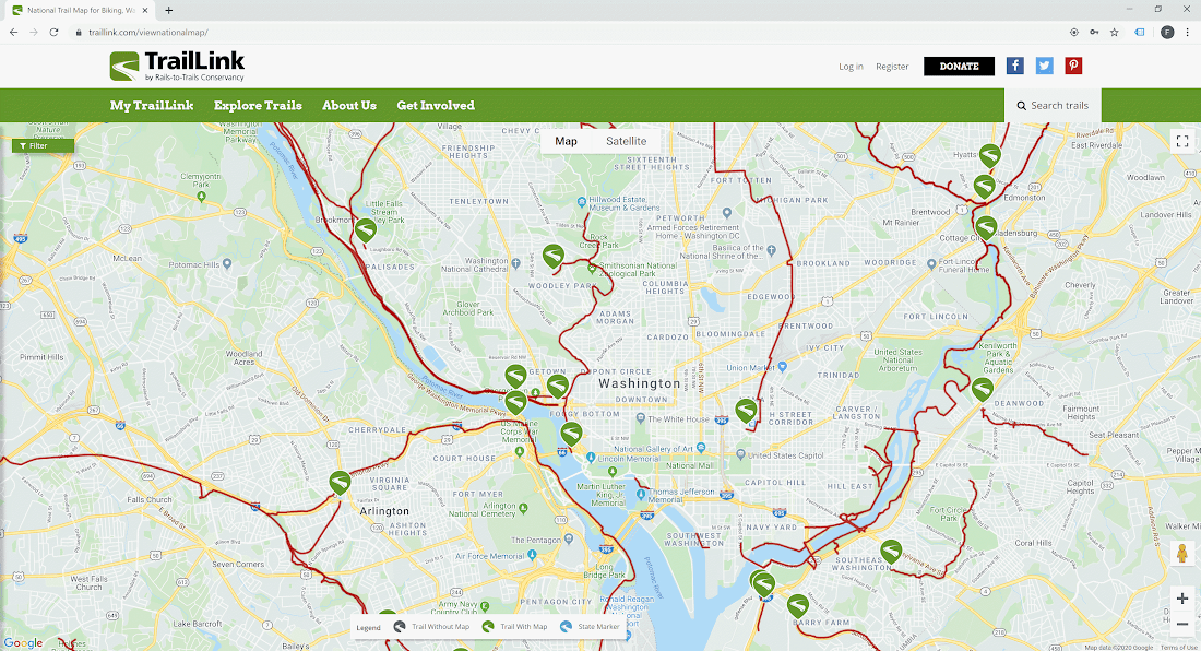 rails to trails map How Rails To Trails Conservancy Uses Google Maps Platform Google