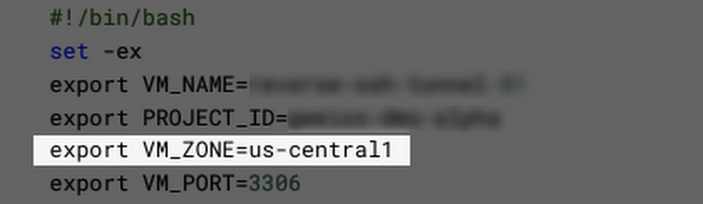 Setting the VM Zone