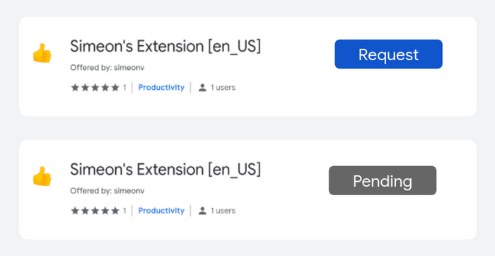 extension workflow