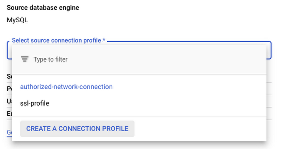 Connection profiles